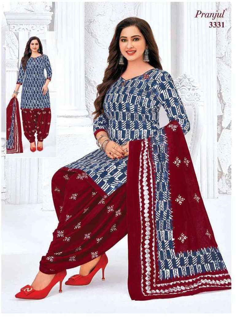 Pranjul 3331 Blue Chudidar
